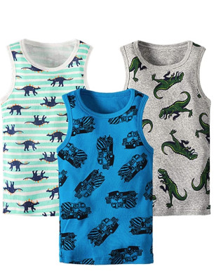 Toddler Kids Boy Set of 3 Tank Tops SET 4